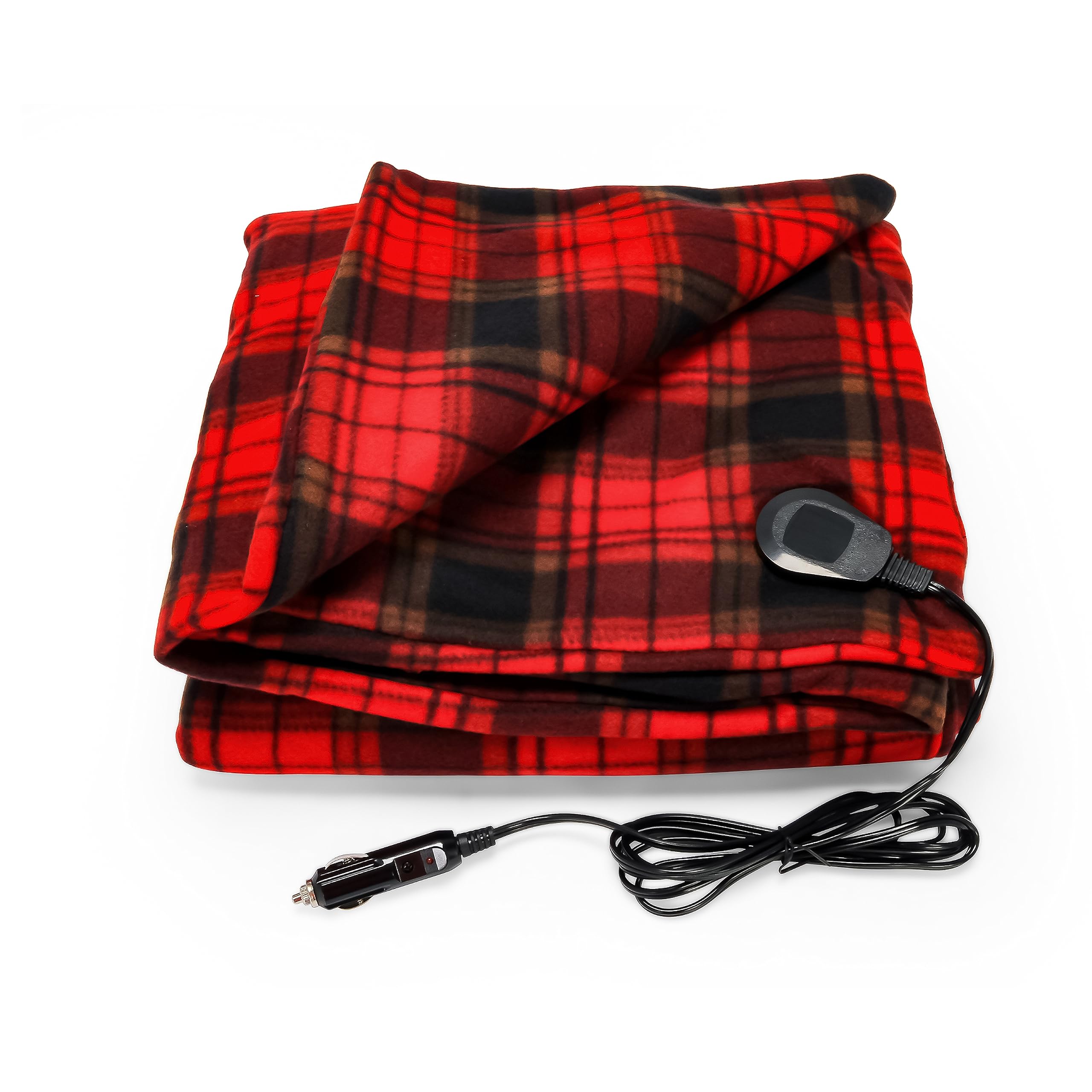 12V Camco Camper/RV Heated Blanket (59” x 43”, Red/Black Plaid) $10.97 + Free Shipping