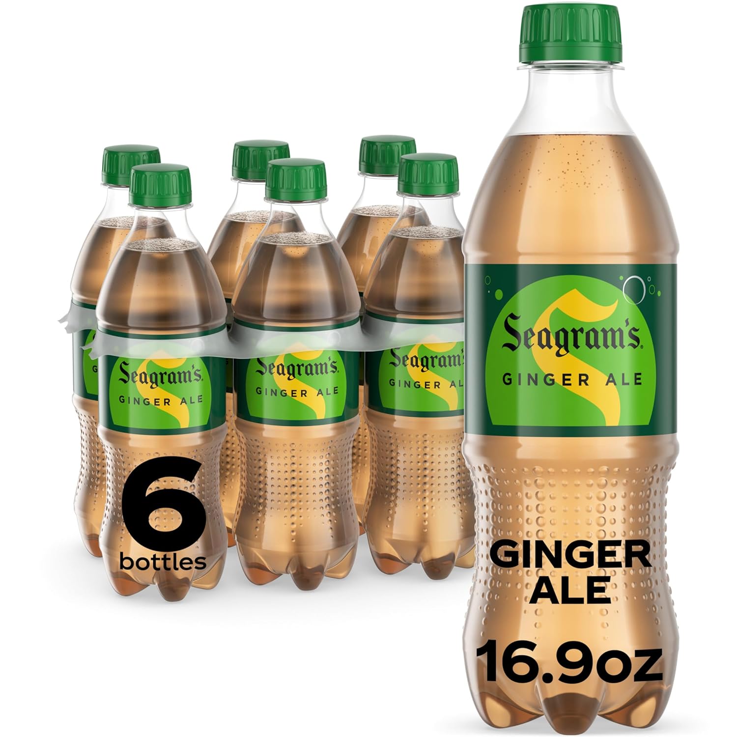 [S&S] $3.54: 6-Pack 16.9-Oz Seagram's Ginger Ale at Amazon (59￠ each)